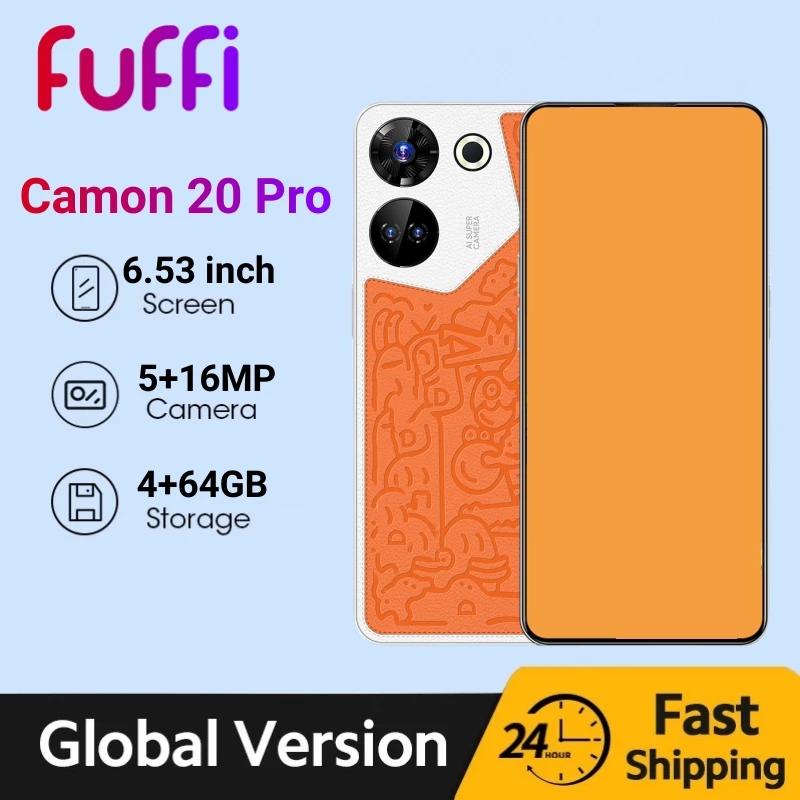 FUFFI-Camon 20 Pro Ʈ, 6.53 ġ, 64GB ROM, 4GB RAM, Ÿھ, ȵ̵, 5000mAh OTG, 4G  ޴